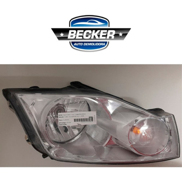 Farol Direito Ford Ecosport Xlt 2014 8n1513005ab