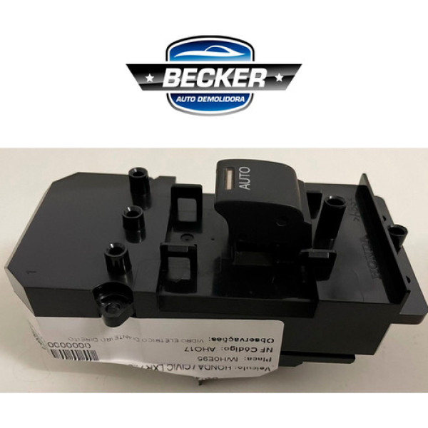 Comando Botão Vidro Elét Civic Lxr 2015 - 35760tr8m11