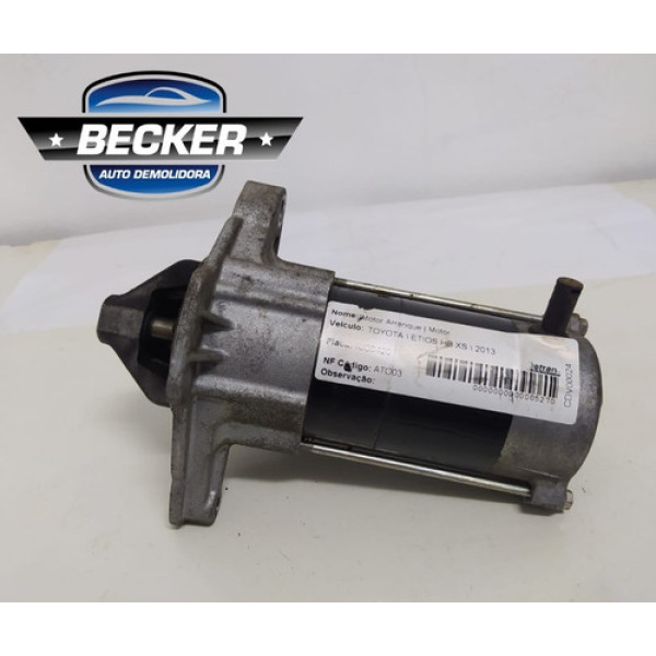 Motor De Arranque/partida Toyota Etios 2013