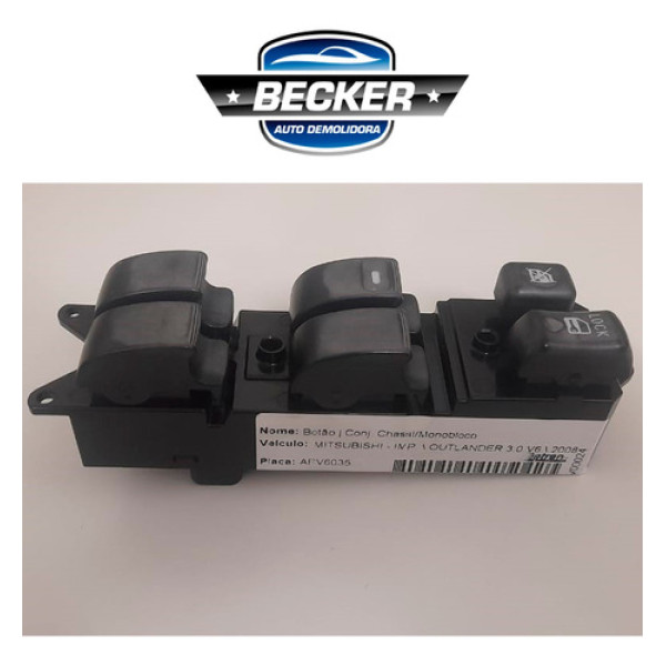 Comando Botão Vidros D.e. Mitsubishi Outlander 2012 8608a060