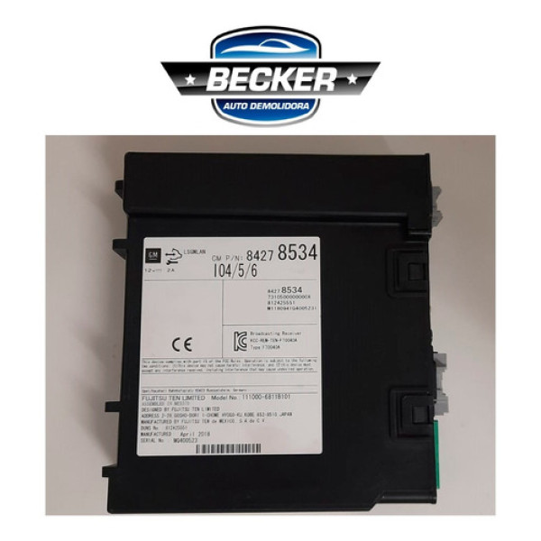 Módulo Central Receptor Gm Trailblazer Ltz 18/2019 84278534