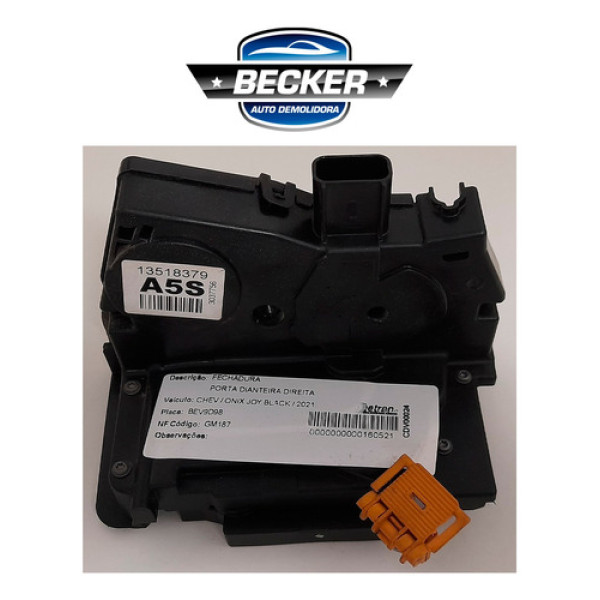 Fechadura Elétrica D.d. Onix Joy Black 2021 - 13518379 / A5s