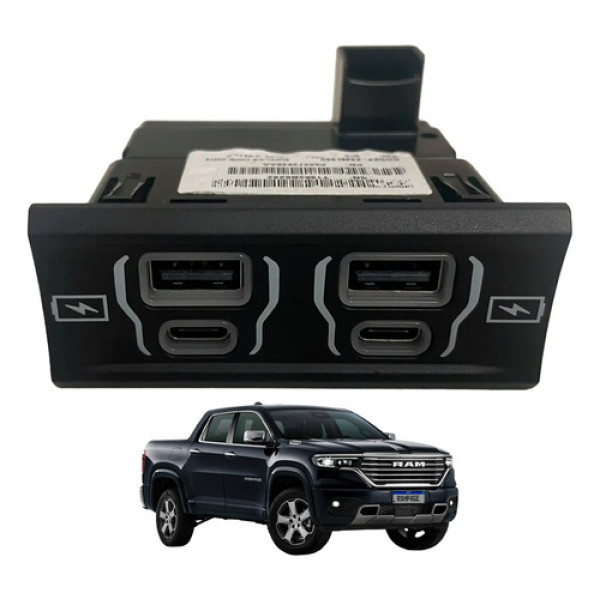 Carregador Entrada Usb Tras Rampage Laramie 2024 53466960