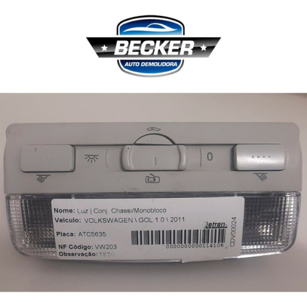 Luz Interna Volkswagen Gol 1.0 2011 - 5z0947105b
