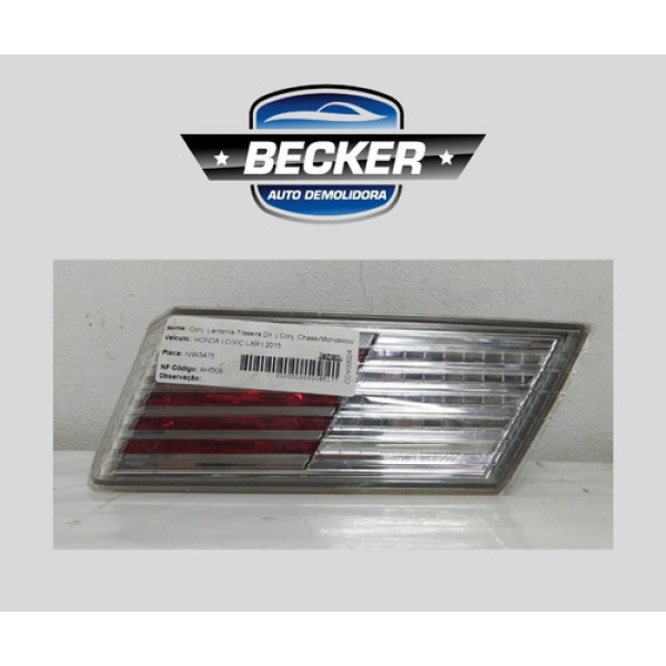 Lanterna Tampa Traseira Direita Honda Civic 2015