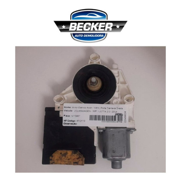 Motor Vidro Dianteiro Direito Vw Jetta 2.0 2014 - 936784110