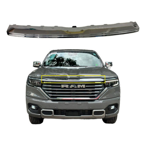 Friso Cromado Superior Grade Frontal Rampage Laramie 2024