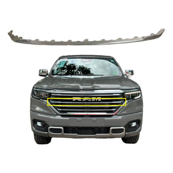 Friso Cromado Central Grade Frontal Rampage Laramie 2024