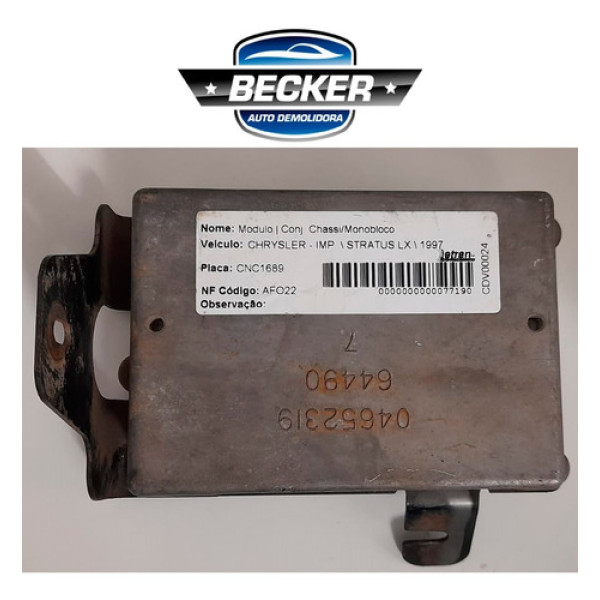 Módulo Chrysler Stratus Lx 1997 - 04652319