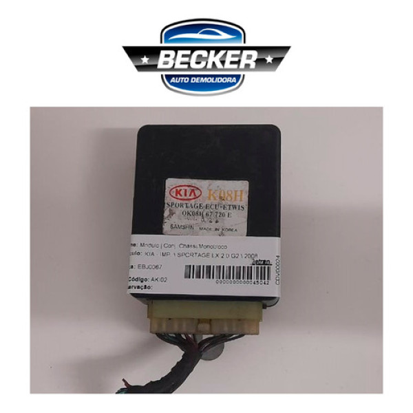 Módulo Kia Sportage 2008 - 0k08h67720e