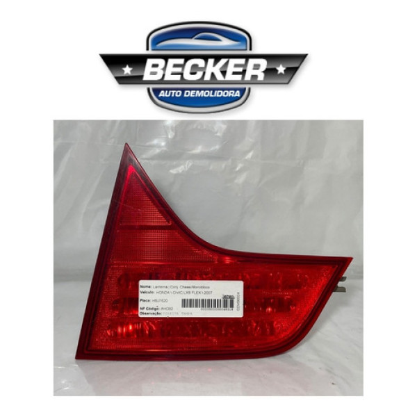 Lanterna Traseira Direita (tampa) Honda Civic 2007
