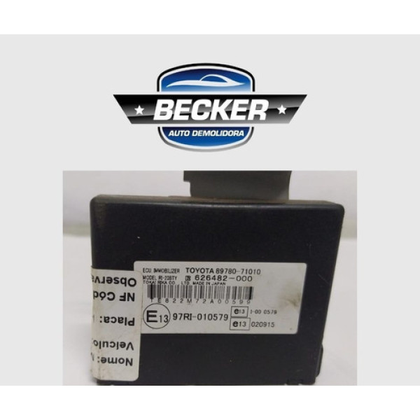 Modulo Imobilizador Toyota Hilux 2007