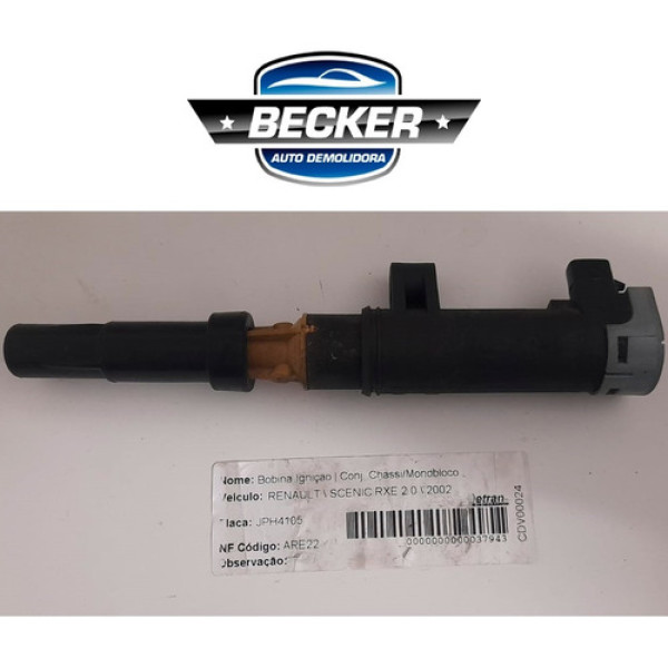 Bobina Ignição Renault Scenic Rxe 2.0 2002 - Bl0021mm