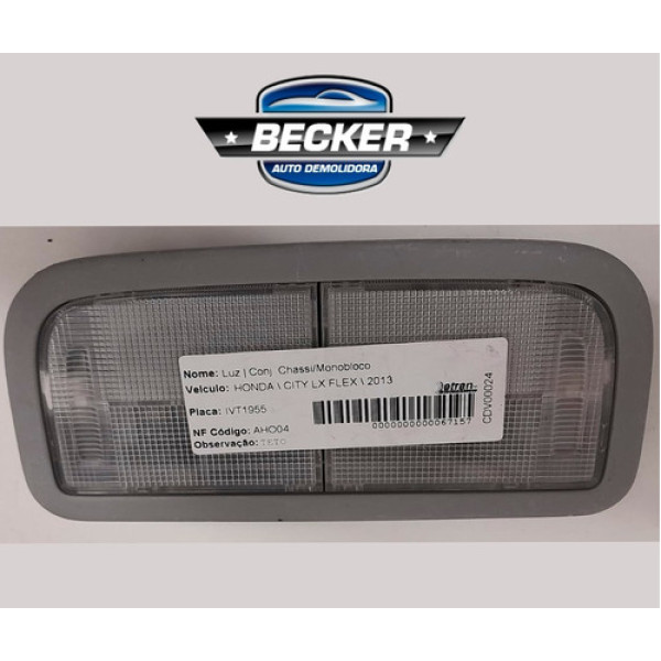 Luz De Teto Cortesia Honda City Flex 2013 - 7192290