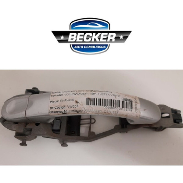 Maçaneta Externa Traseira Direita Vw Jetta 2010 - 1k0837886