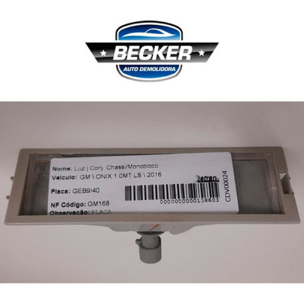Luz Interna Placa Chevrolet Onix 1.0 Ls 2016 - 04662000