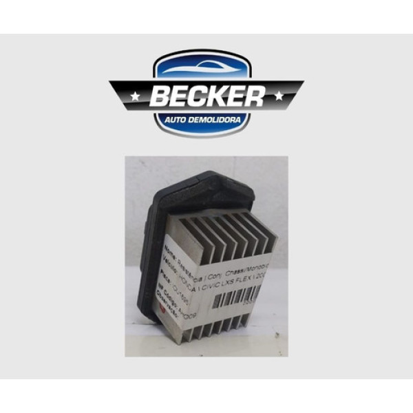 Resistência Ar Condicionado Honda Civic 2008