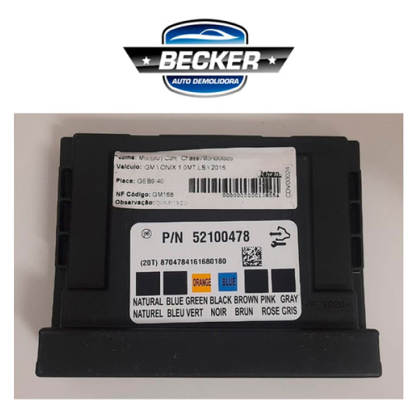Módulo Conforto Gm Onix 1.0 Mt Ls 2016 - 52100478