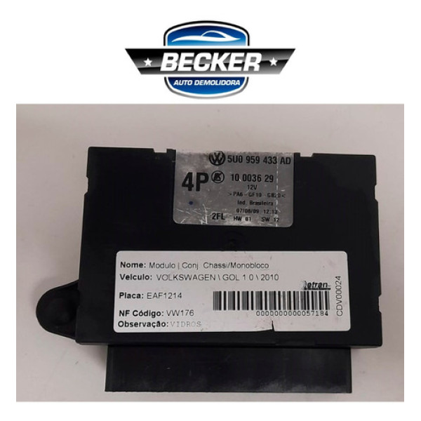 Módulo Conforto Vw Gol 2009/2011 - 5u0959433ad