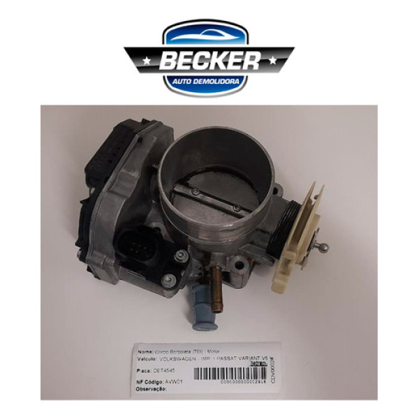 Corpo De Borboleta Tbi Vw Passat Variant V6 99 - 078133063am