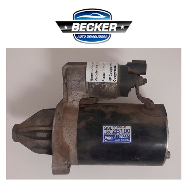 Motor De Arranque Kia Cerato Gls 2.0 2006 - 1195239