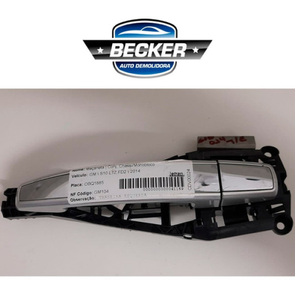 Maçaneta Externa Traseira Esquerda Gm S10 Ltz 2014  94002321