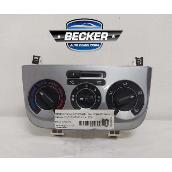 Comando Ac/ Ventilação Fiat Punto 2008
